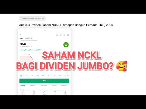 DIVIDEN JUMBO NCKL 2026 ? 🤩 ANALISIS UPDATE!