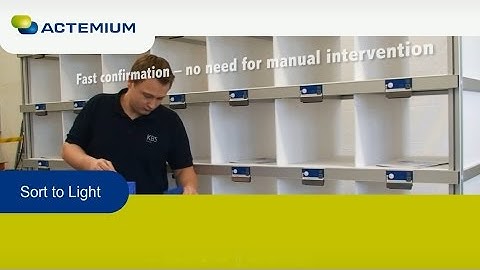 Pick to light: Optisch gestuurd orders verzamelen of sorteren