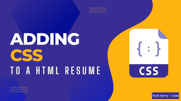 How to add CSS to your HTML Resume Website