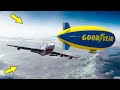 GTA 5 Airplane Crash Into Airship (Plane Crash Movie) Blimp Crash