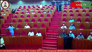 LIVE SENATE PLENARY THURSDAY, 16TH  0F OCTOBER 2025.