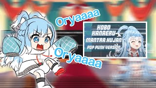 Reaction Kobo Mendengar Mantra Hujan (Pop Punk Version) 【HOLOLIVE ID / KOBO KANAERU】