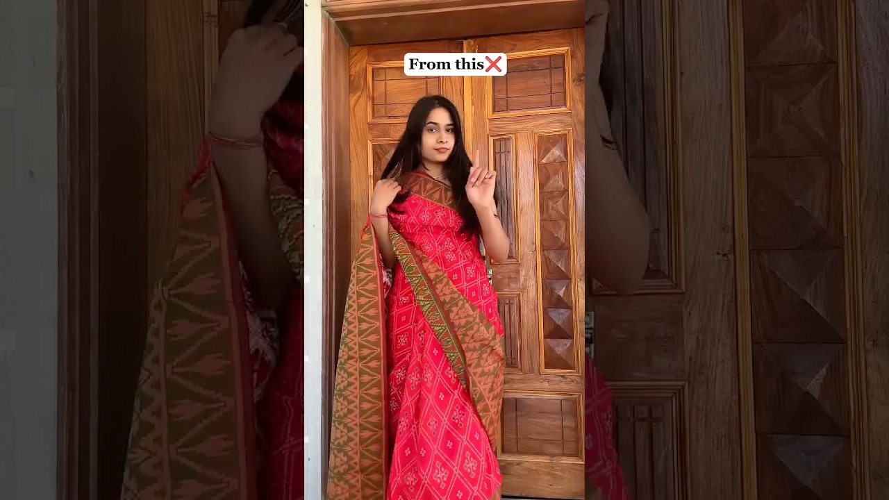 Saree Draping Hack Every Girl Should Know ✨ #Shorts