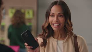 No Trade In  No Problem! Zoe Saldana Finds Out the iPhone 16 is On Us   T Mobile