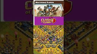WASTELAND RUMBLE EVENT 💥 Epic 3 STAR Attack | Clash of Clans Shorts #STROMEGAMING #coc #clashofclans