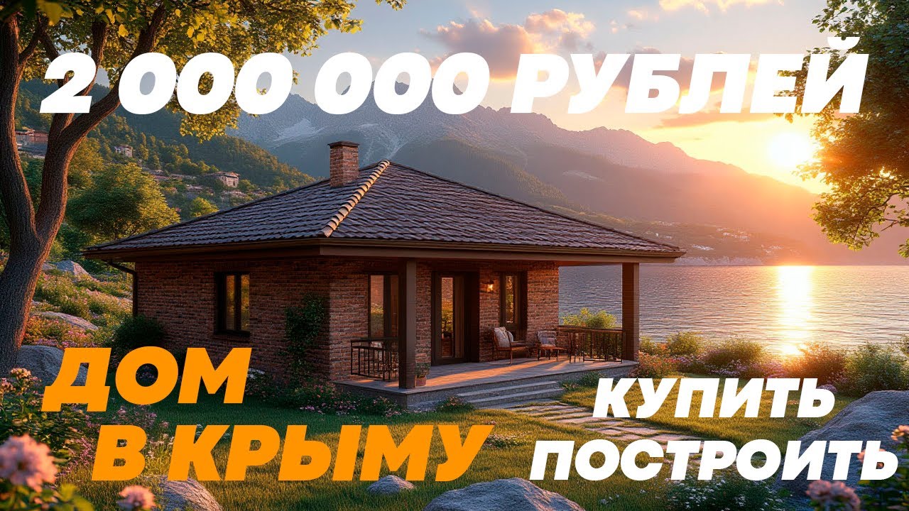 СВОЙ ДОМ ЗА 2 МИЛЛИОНА РУБЛЕЙ В КРЫМУ БЕЗ ПОСРЕДНИКОВ И ПЕРЕПЛАТ / ДОМ У МОРЯ