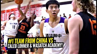 #1 Team From China GETS HEATED vs Wasatch Academy!! Defender Gets HIT IN Face \& Then DUNKED ON!