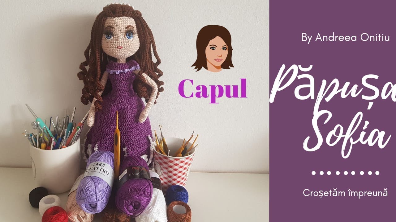 Papusa Sofia crosetata(partea 1-capul)