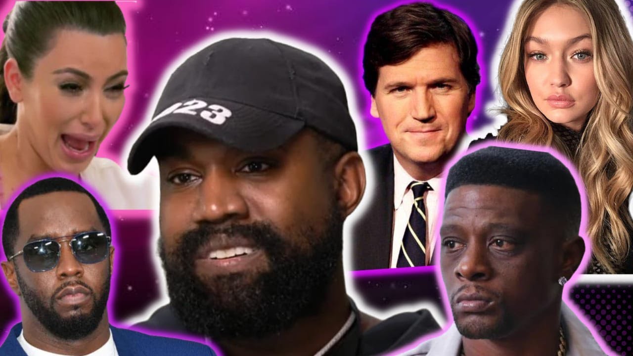 Kanye Goes on The Tucker Carlson show then proceeds to Drag Diddy, Kim, Boosie, Gigi hadid and more!