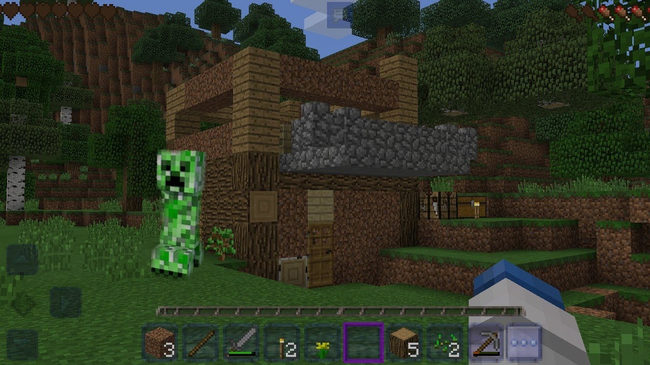 creeper just destroyed my dirt house YouTube