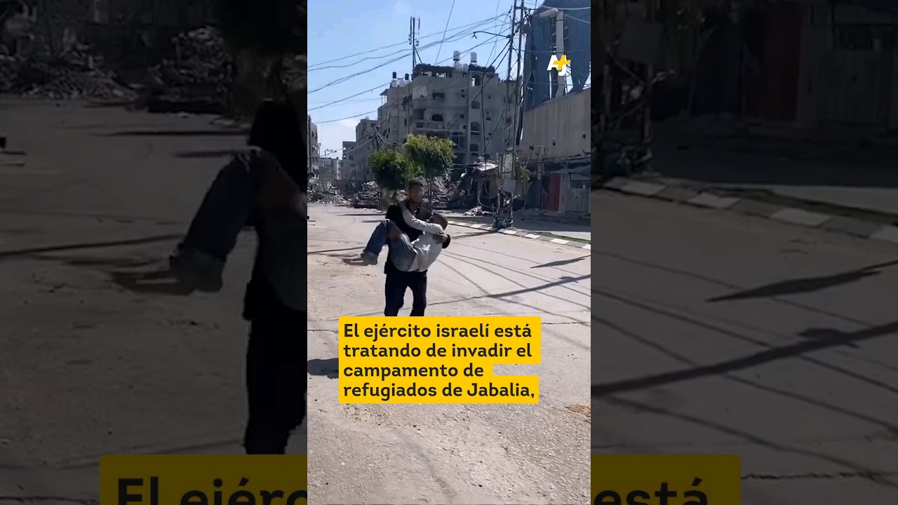 الجيش الإسرائيلي يغزو جباليا في غزة #shorts