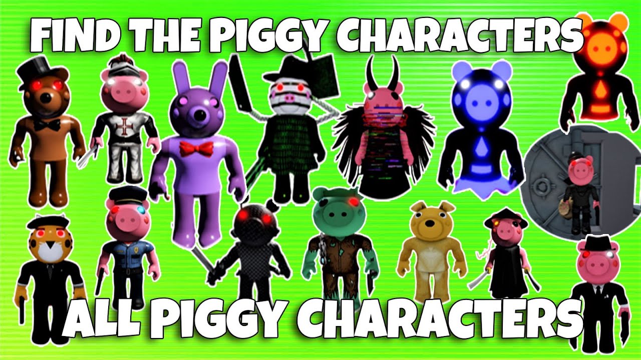 ROBLOX PIGGY ALL 18 PIGGY CHARACTERS 🐷 