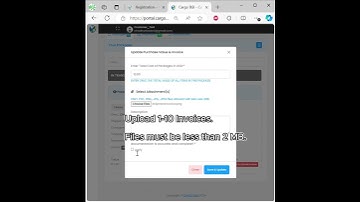 How to upload an invoice