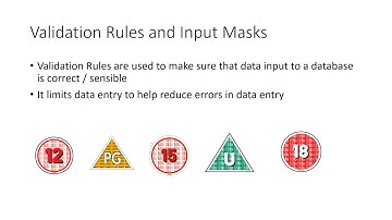 Database Series 4. Validation and Input Masks