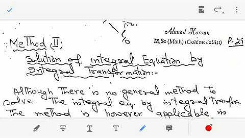 Integral Equations Lecture 3