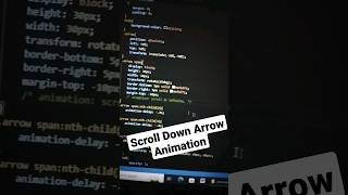 Scroll Down Arrow Animation #coding #computerprogramming #coders