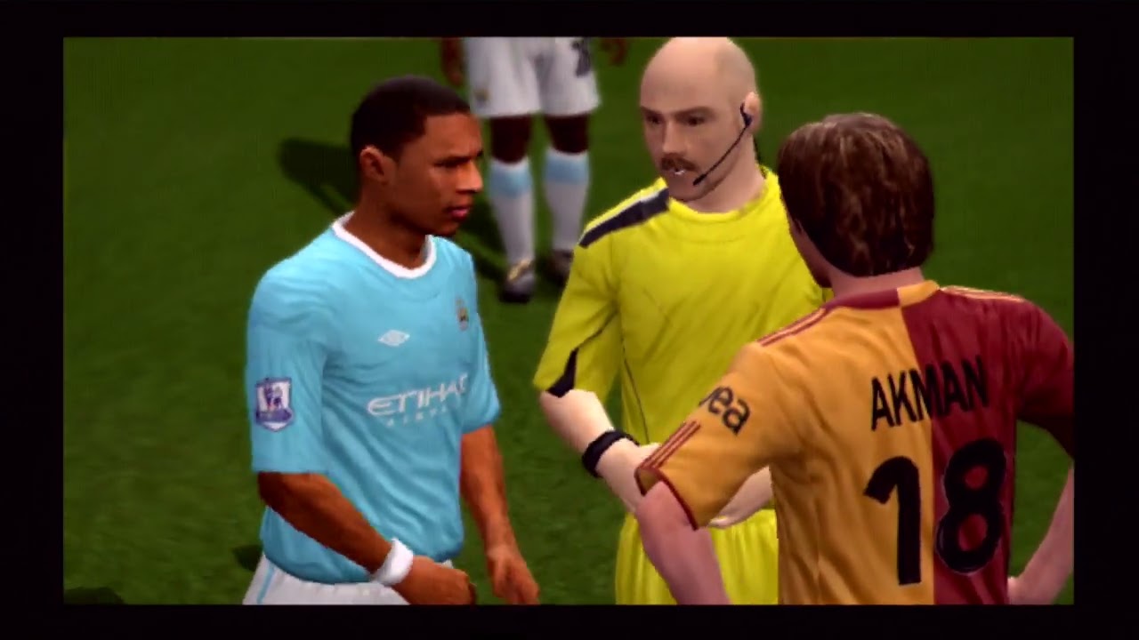 FIFA 10"de / Man City - Galatasaray / Playstation 2"de ( UEFA Champions League Match )