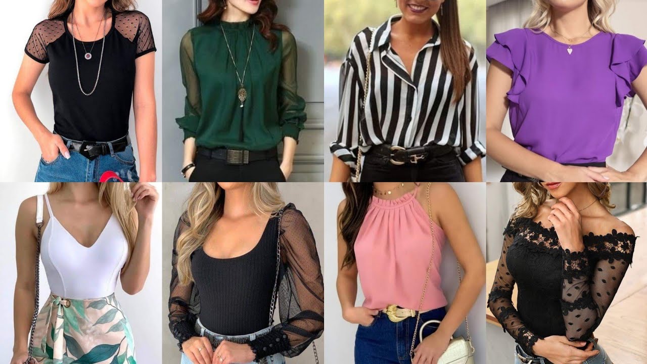 BLUSAS FEMENINAS DE MODA 2023 MODELOS de BLUSAS elegantes para - YouTube