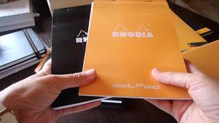 Test du Rhodia Dot_pad en orange et noir et invasion de chaton!