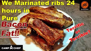 Bacon-Fat Marinated Pork Spare Ribs Experiment Gone Wrong! #griddlerecipes