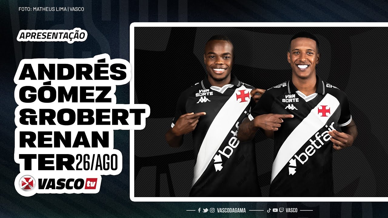 AO VIVO | COLETIVA DE APRESENTAÇÃO ANDRÉS GÓMEZ E ROBERT RENAN | VASCOTV