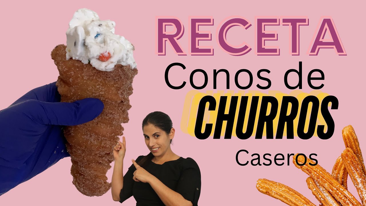Churros en forma de Conos (FACIL)