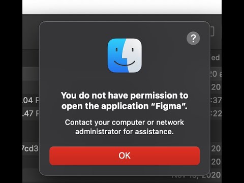 You do not have permission to open the application / MAC OS BIGsur / FIX