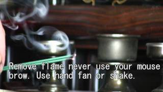 How To Pray Butsudanpray Station And Light Incense Manner