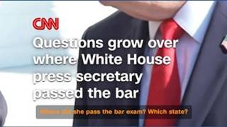 Press secretary faces bar status questions