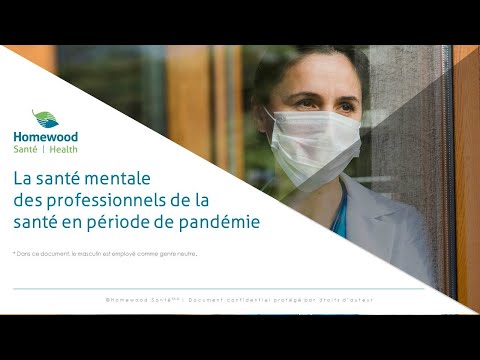 Webinaire : La santé mentale des professionnels de la santé en période de pandémie