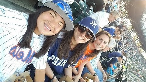 OUR FIRST SUBWAY SERIES GAME!