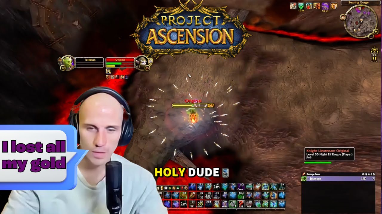 Project Ascension (Bronzebeard) - PvP Rogue Vs Warlock - YouTube