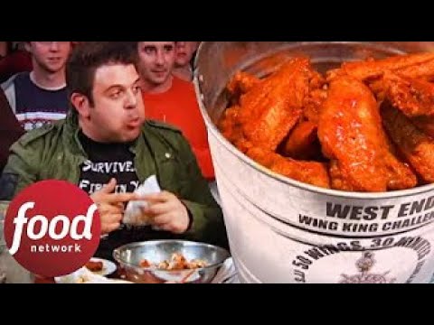 Brutal Wing King Challenge Makes Adam Struggle Real Hard | Man v Food