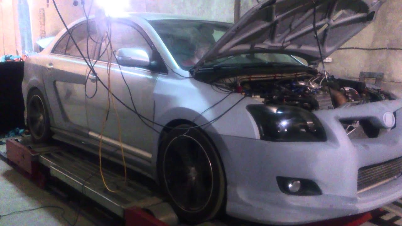 tuning toyota avensis 2GR FE turbo 4wd 440Hp 510Nm 0.6 bar - YouTube