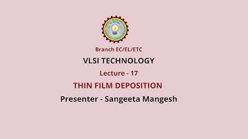 VLSI Technology Thin Film Deposition Part-1 | AKTU Digital Education