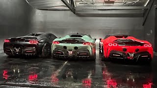 3 of the Highest Modified SF90 Ferrari's, Twin Carbon Mclaren Senna's, Epic Studio Day.