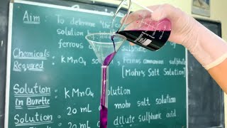 KMnO4 VS Mohr’s Salt Titration, Class 12 by Kanchan Handa