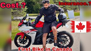 BUYING  FIRST Bike in CANADA 🇨🇦 | Cost? | How to PURCHASE ? | INSURANCE..$..?