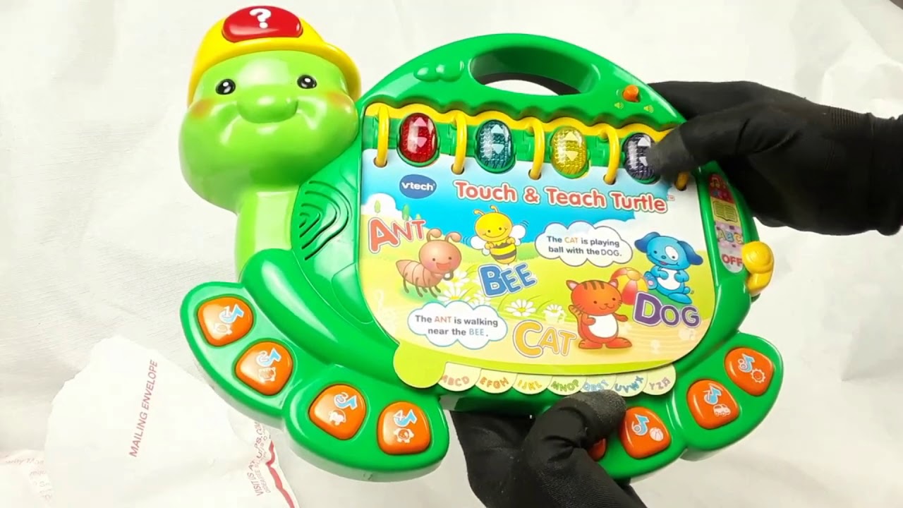 vtech touch and teach turtle book