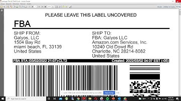 HOW TO CREATE AMAZON PALLET LABELS
