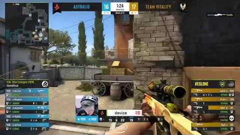 DEV1CE INSANE AWP ACE IN OVERTIME