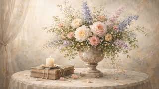 Vintage Floral Oil Painting (No Sound) - 2 Hour 4K Screensaver | Free TV Wallpaper screenshot 4