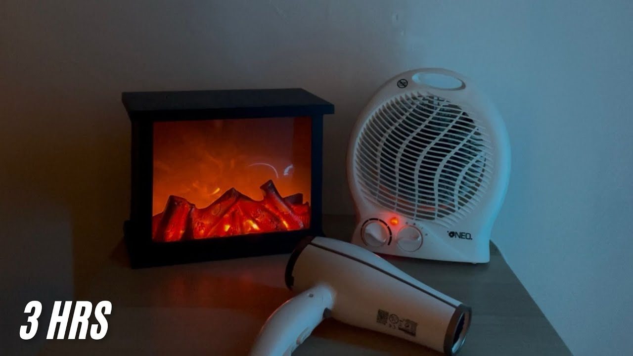 GET the RELAX you DESERVE to have FULL SLEEP - FIREPLACE, FAN HEATER and HAIR DRYER SOUND (ASMR)