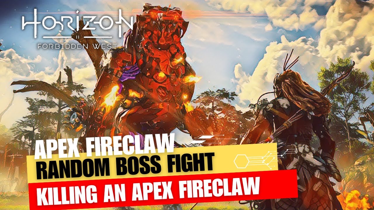 Horizon Forbidden West | Very Hard | Random Boss Fight | Killing an Apex Fireclaw
