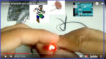 Alarme acionado por laser no Arduíno
