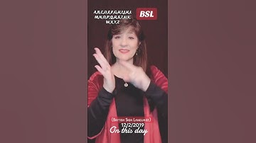 BRITISH SIGN LANGUAGE- BSL Alphabet