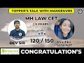 Mh lawcet 5yrs 2021  toppers talk with manoeuvre  anuska saraswat  120150