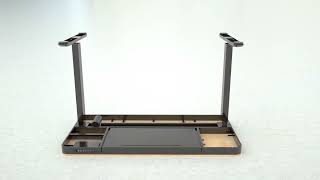 Et119W Height Adjustable Desk Installation Animation