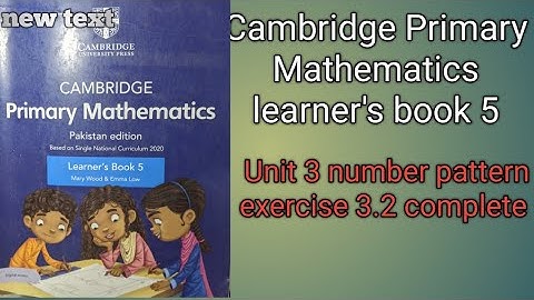 Cambridge Primary Mathematics learner