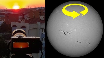 A Month of Solar Rotation Captured by a DSLR Camera